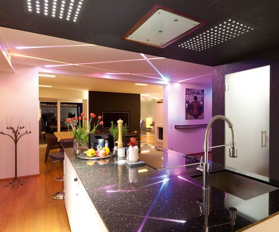 Küche im LED-Haus