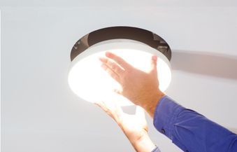 LED Metalicht Deckeneinbau rund Schritt 1
