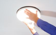 LED Metalicht Deckeneinbau rund Schritt 2