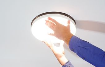 LED Metalicht Deckeneinbau rund Schritt 2